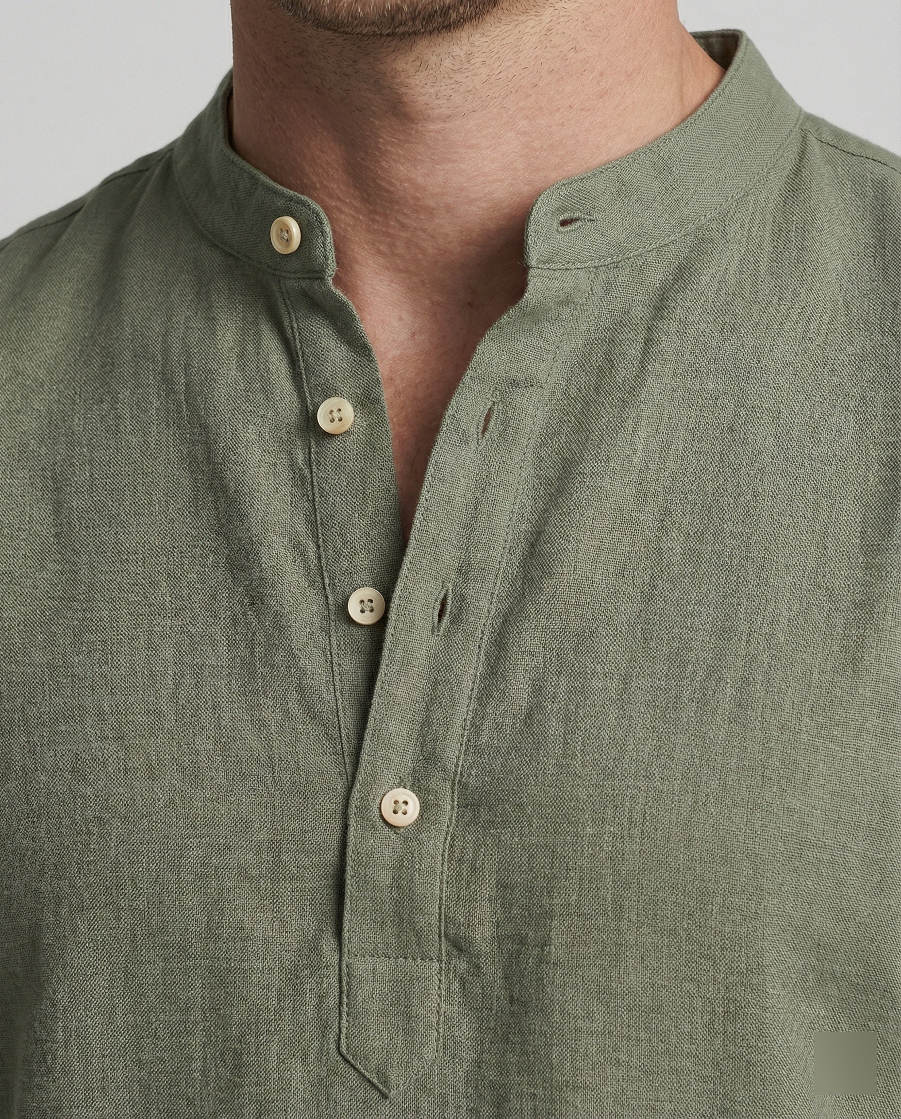 The Soren V-Neck Polo — Blush