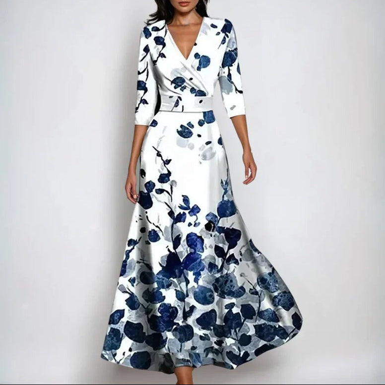 Sanne™ - Robe Douillette à Manches Trois-Quarts