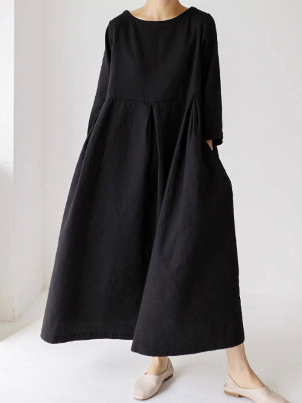 The Ivara — Flowing Maxi Dress in Dune