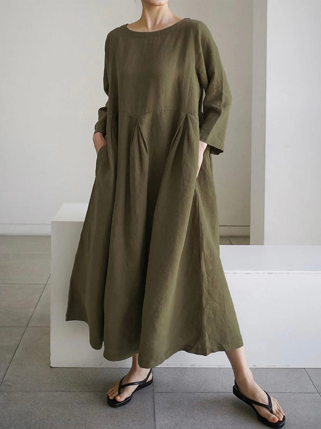 The Ivara — Flowing Maxi Dress in Dune