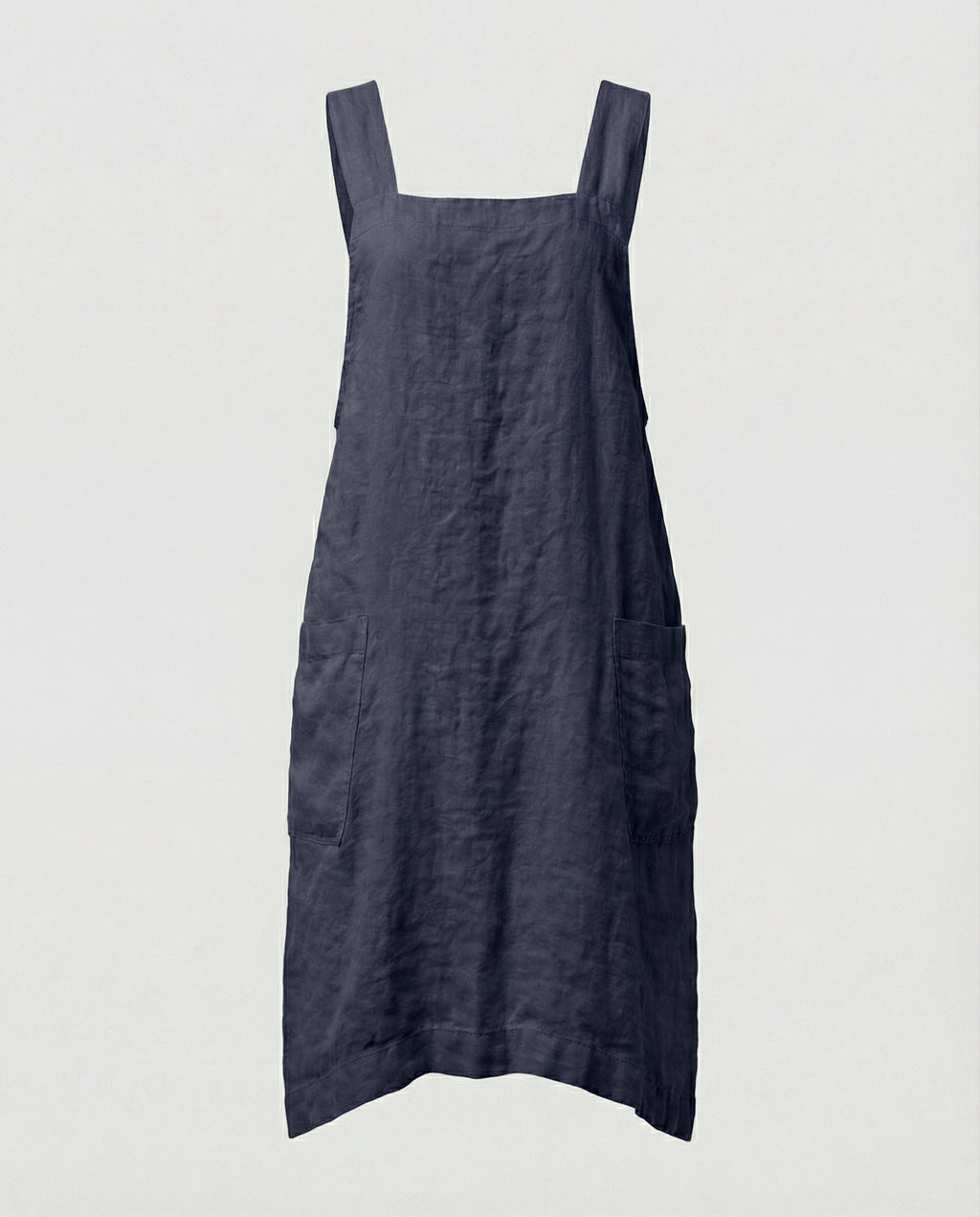 The Liora Pinafore — Slate Cotton