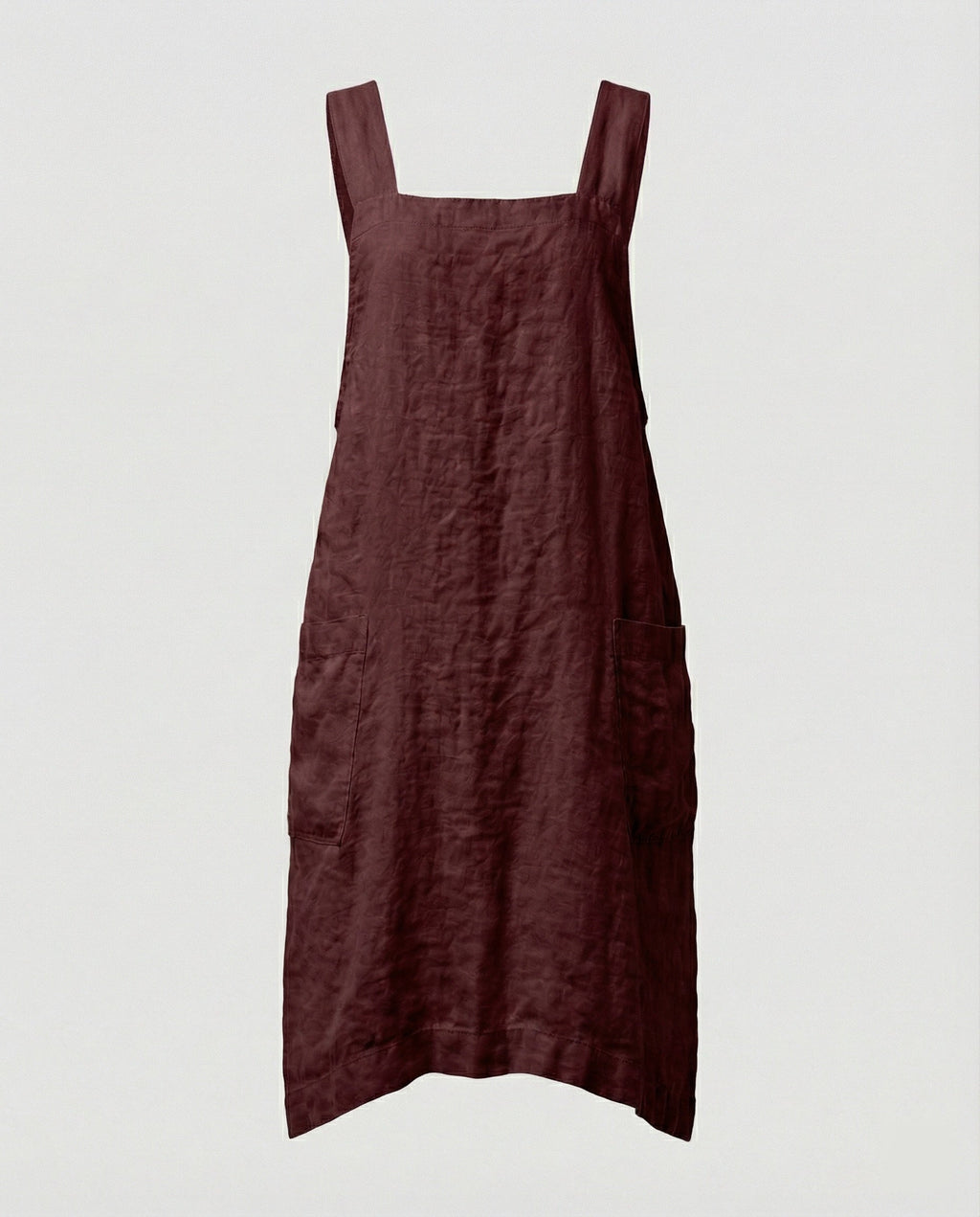 The Liora Pinafore — Slate Cotton