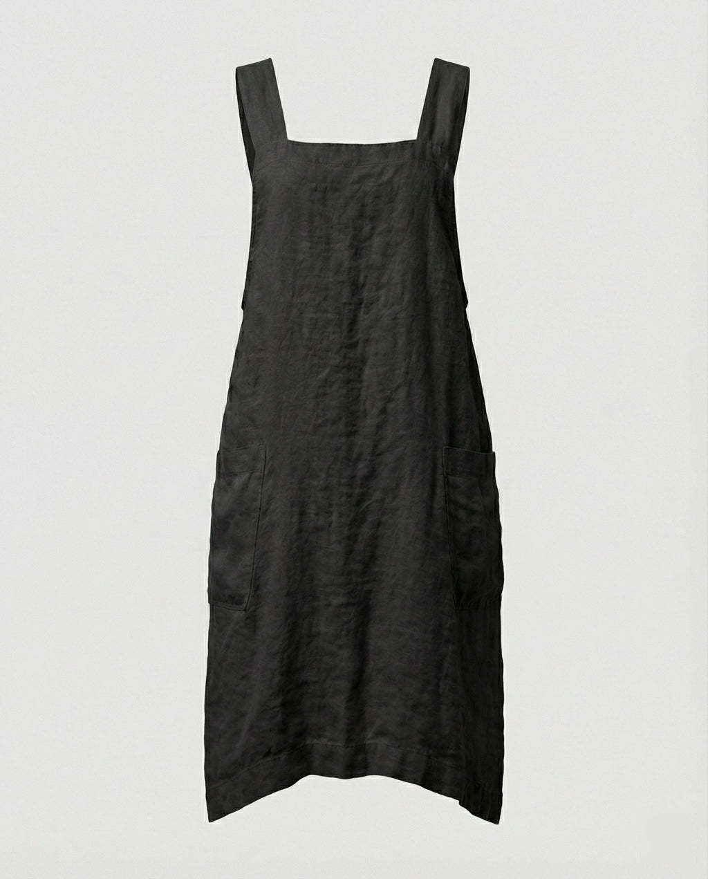 The Liora Pinafore — Slate Cotton
