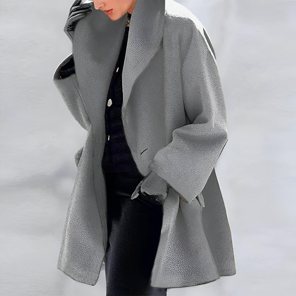 The Lysara — Draped Lapel Windshield Coat