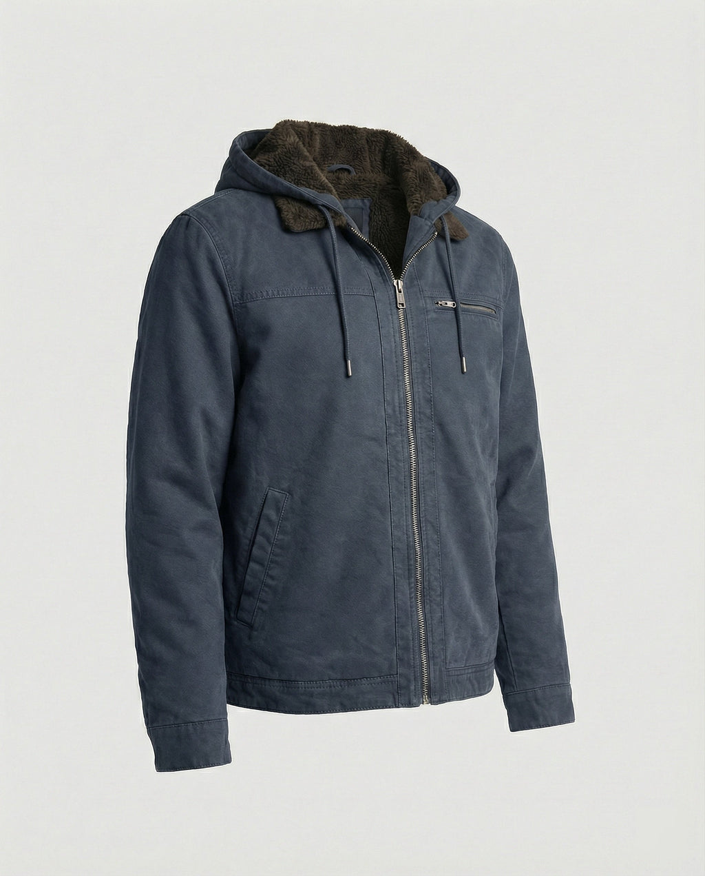 The Einar — Slate Hooded Jacket