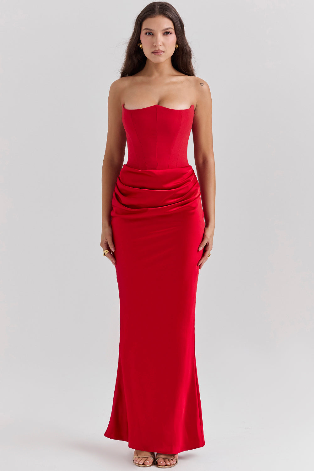 Persephone — Ivory Strapless Corset Gown