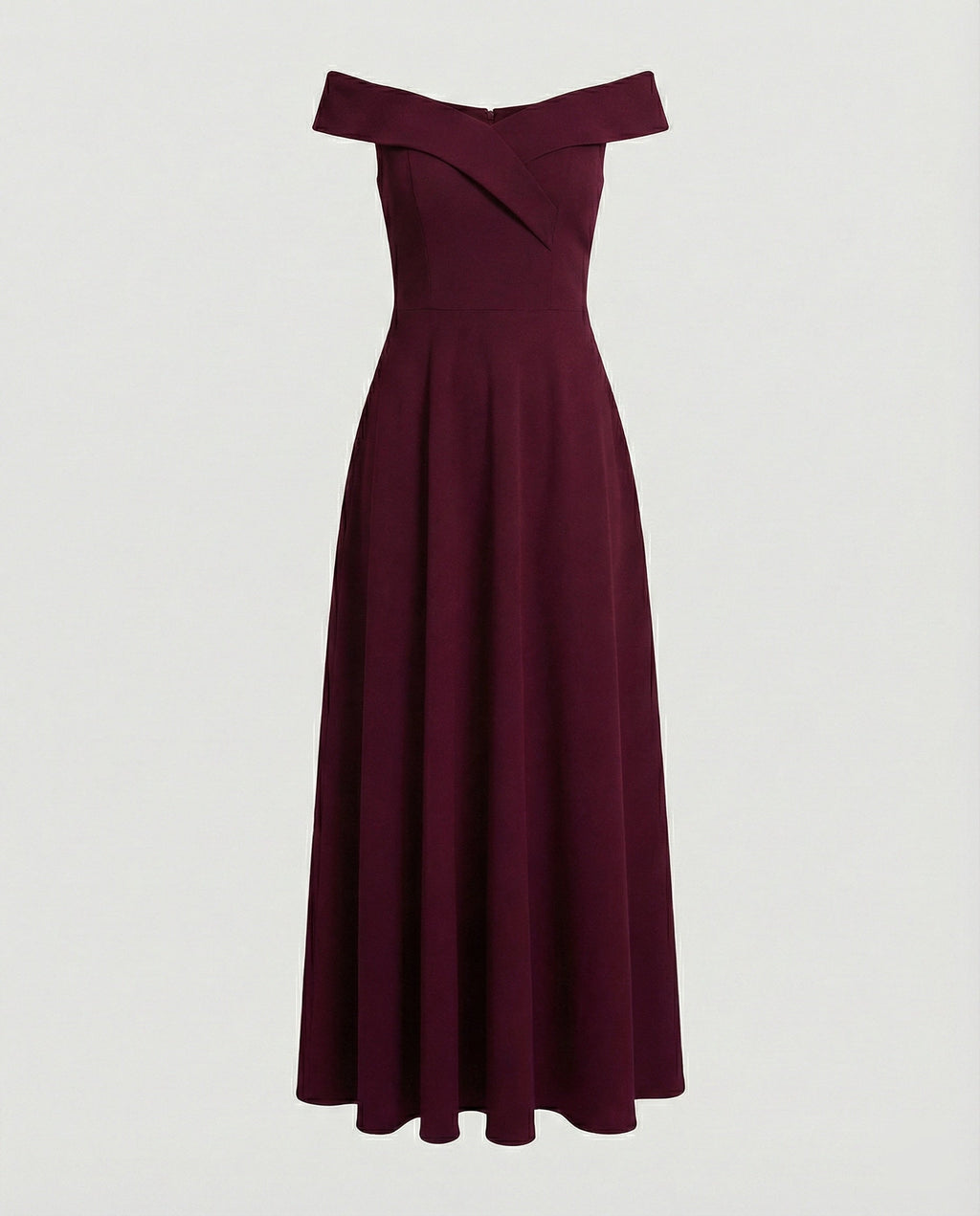 The Lyra — Midnight Off-Shoulder Gown