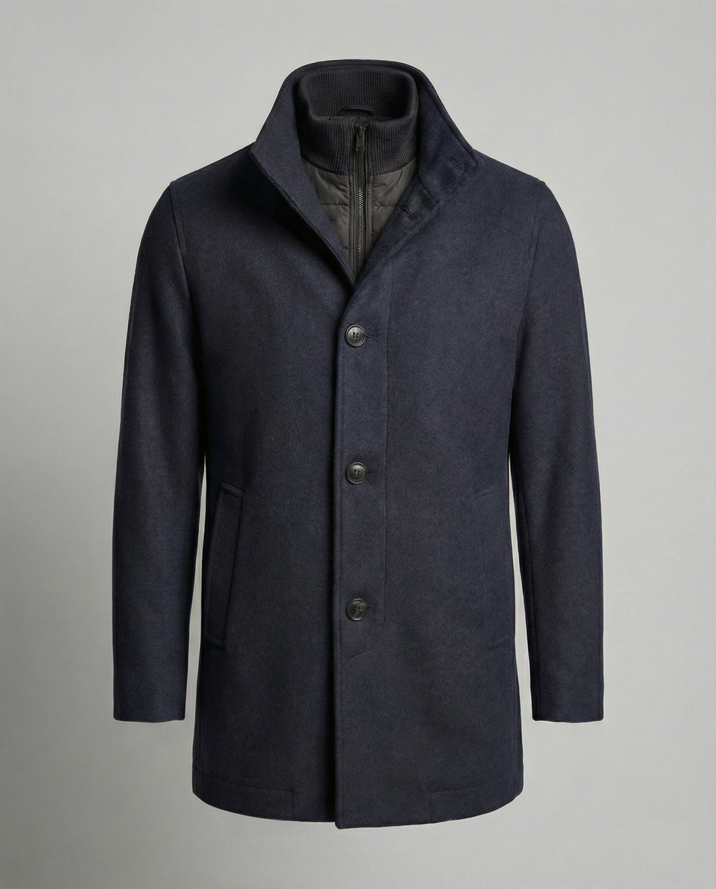 The Alderan Overcoat — Chestnut Wool Blend with Quilted Liner