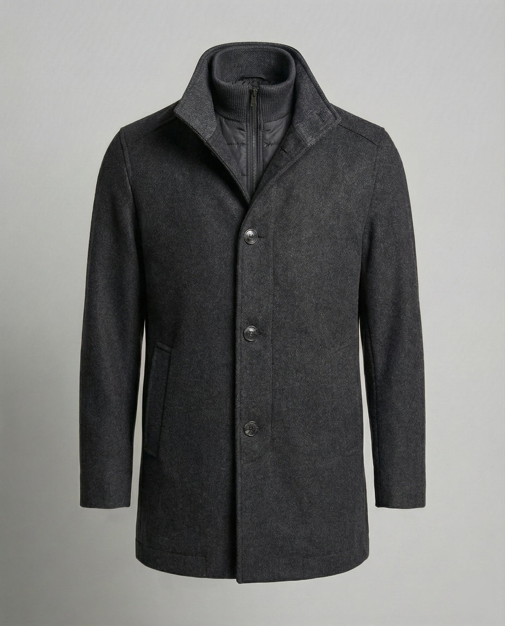 The Alderan Overcoat — Chestnut Wool Blend with Quilted Liner