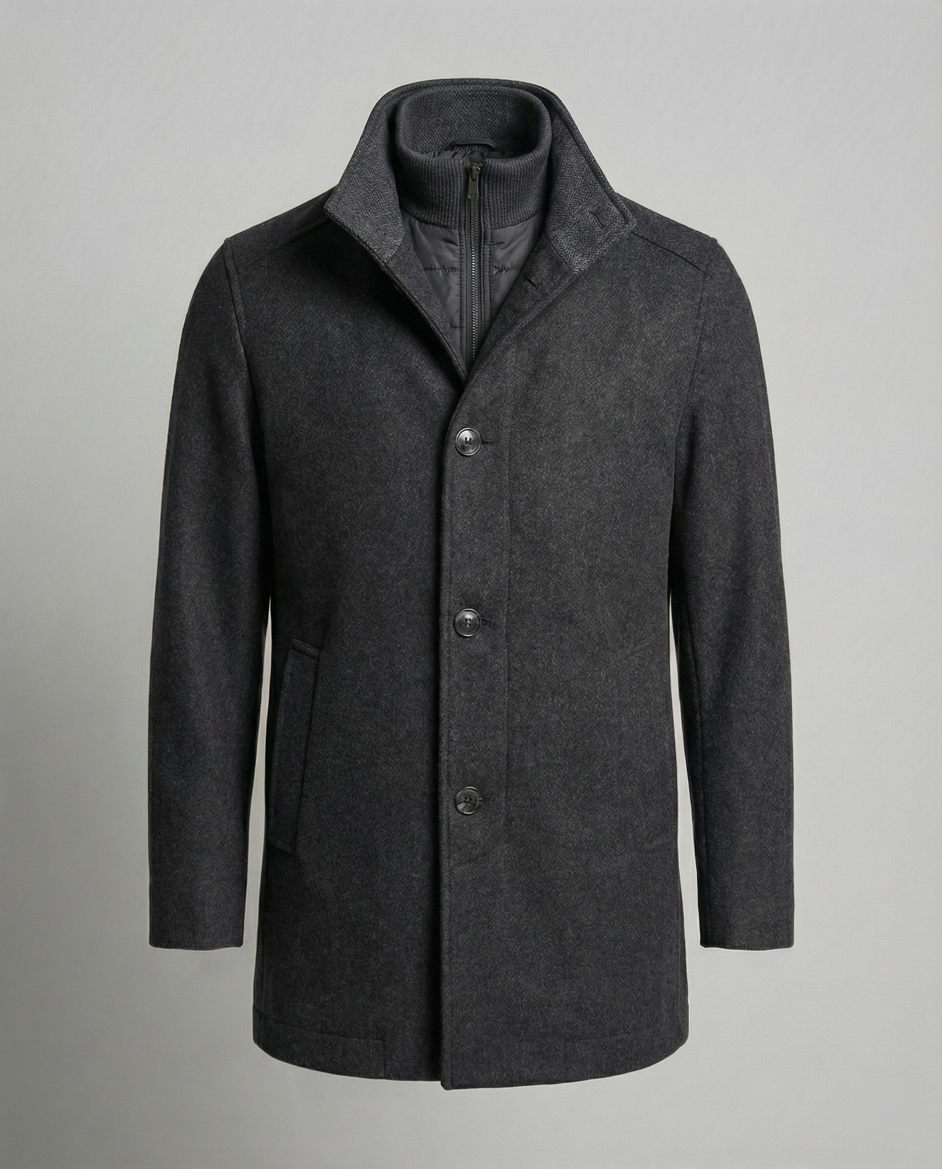 The Alderan Overcoat — Chestnut Wool Blend with Quilted Liner