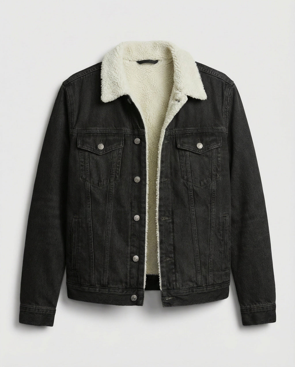 Benjie — Sherpa-Lined Indigo Denim Jacket