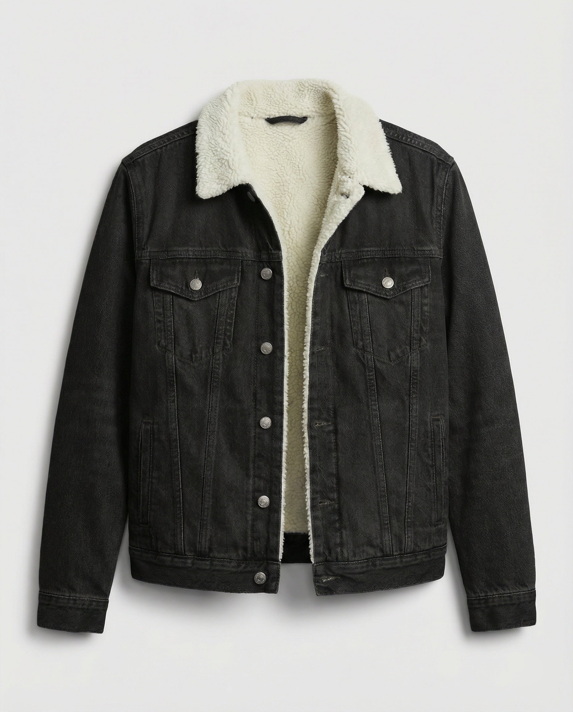 Benjie — Sherpa-Lined Indigo Denim Jacket
