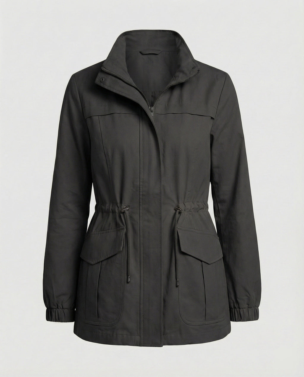 Elara Utility Jacket — Khaki