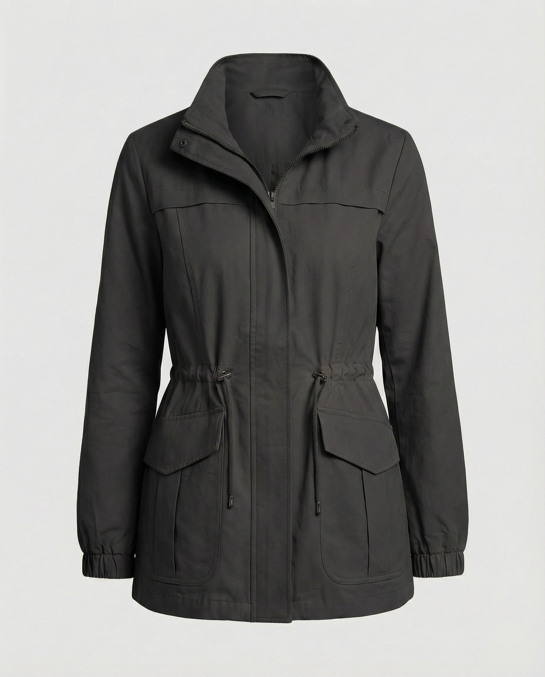 Elara Utility Jacket — Khaki