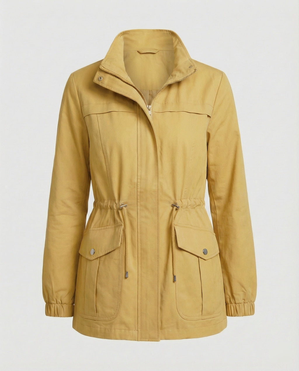 Elara Utility Jacket — Khaki