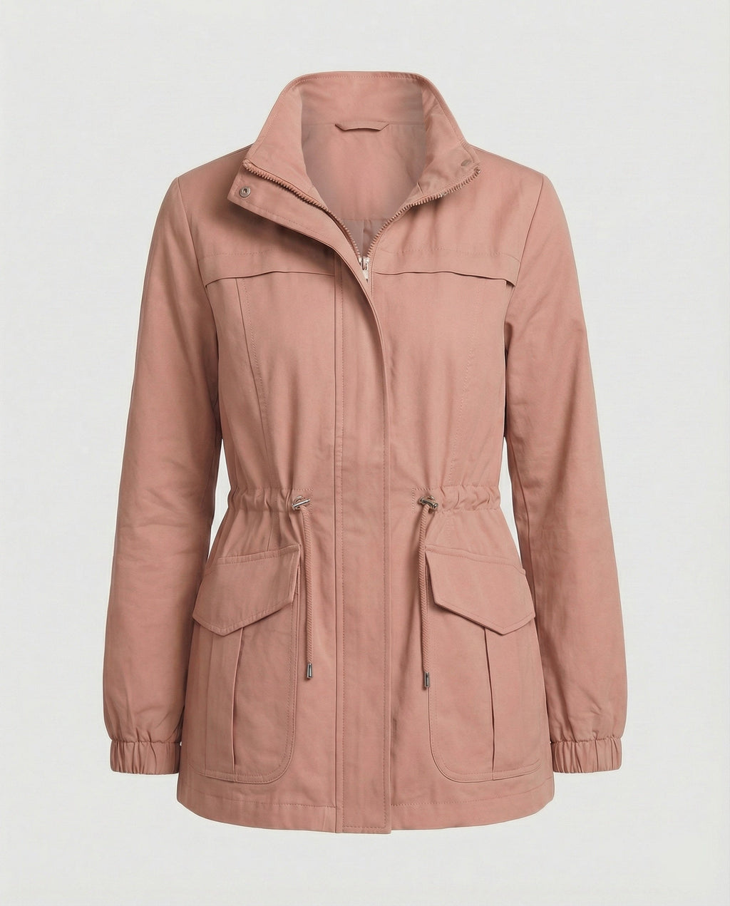 Elara Utility Jacket — Khaki