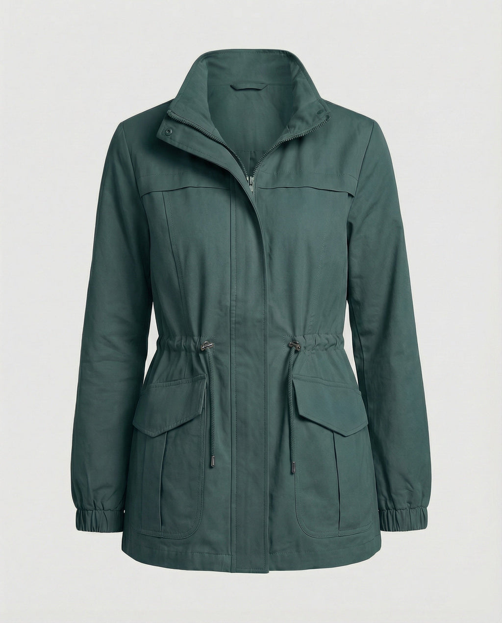 Elara Utility Jacket — Khaki
