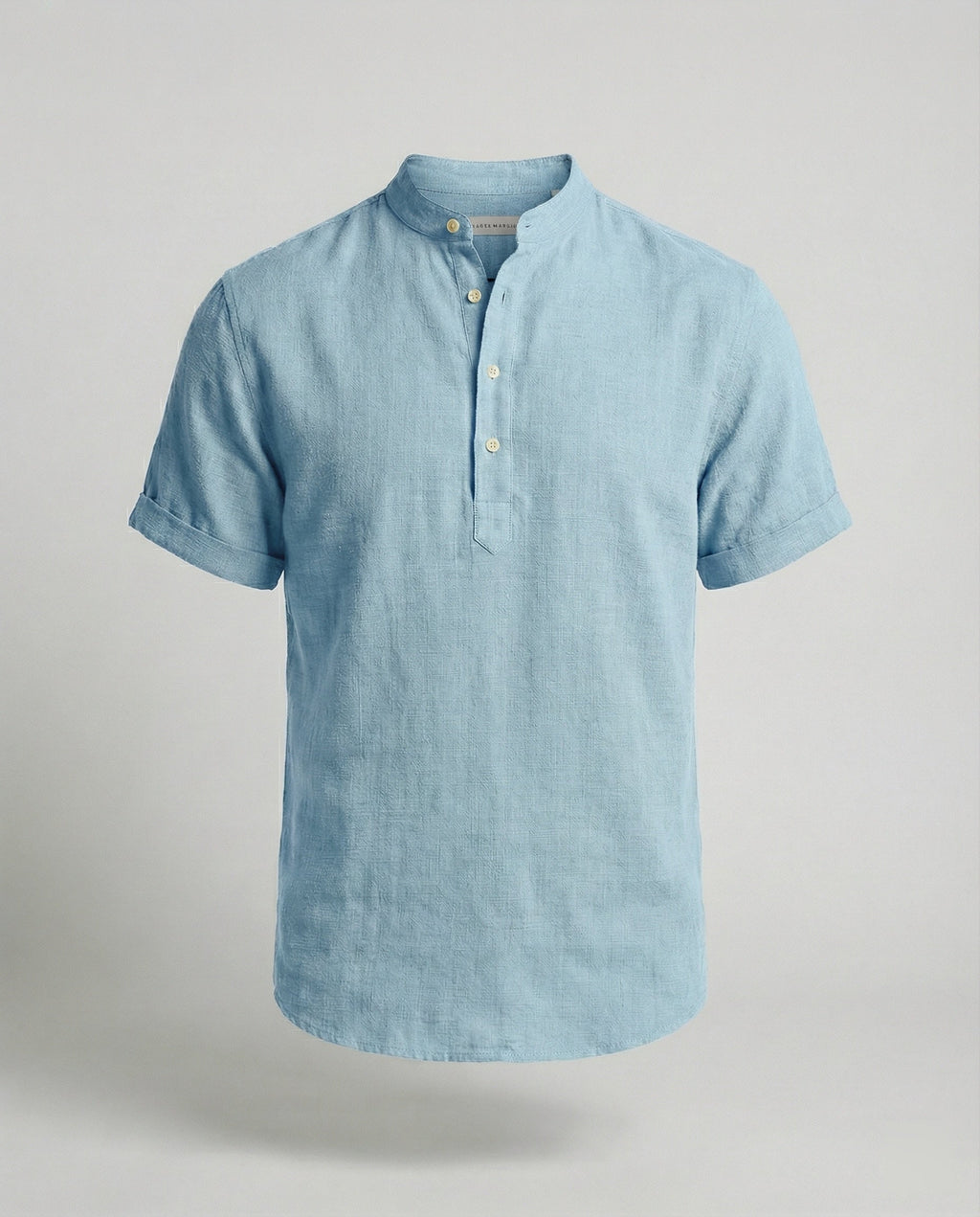 The Soren V-Neck Polo — Blush