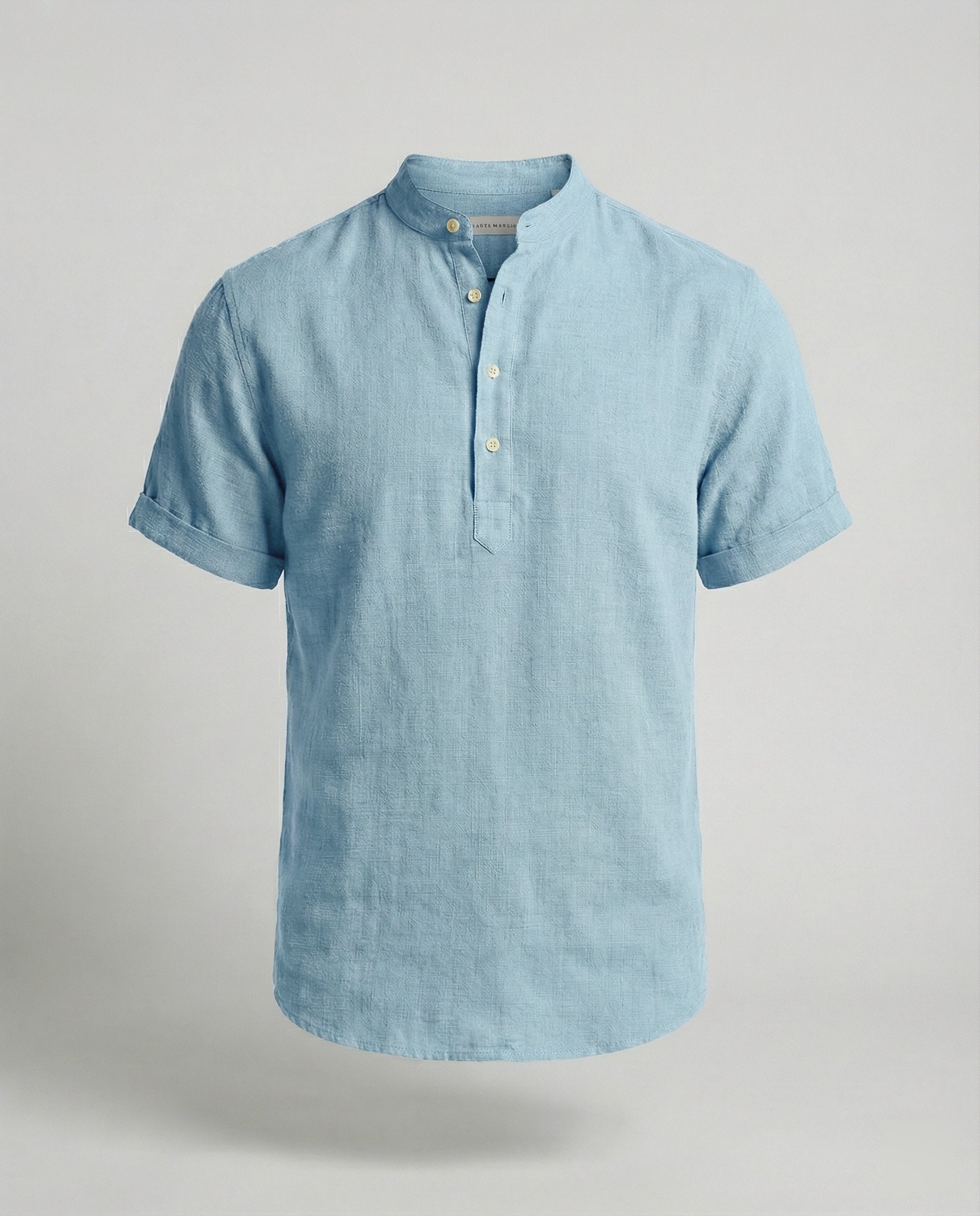 The Soren V-Neck Polo — Blush