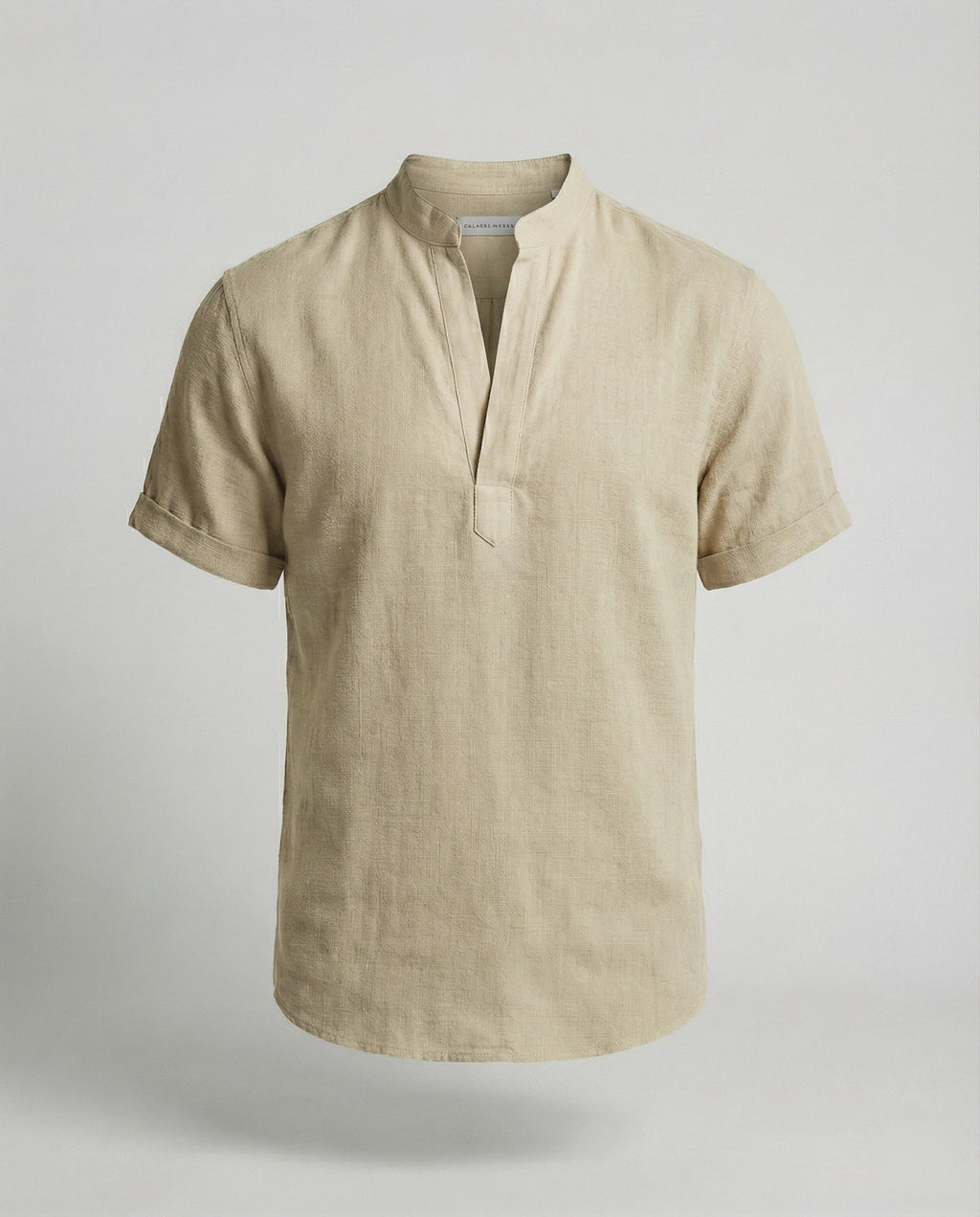 The Soren V-Neck Polo — Blush