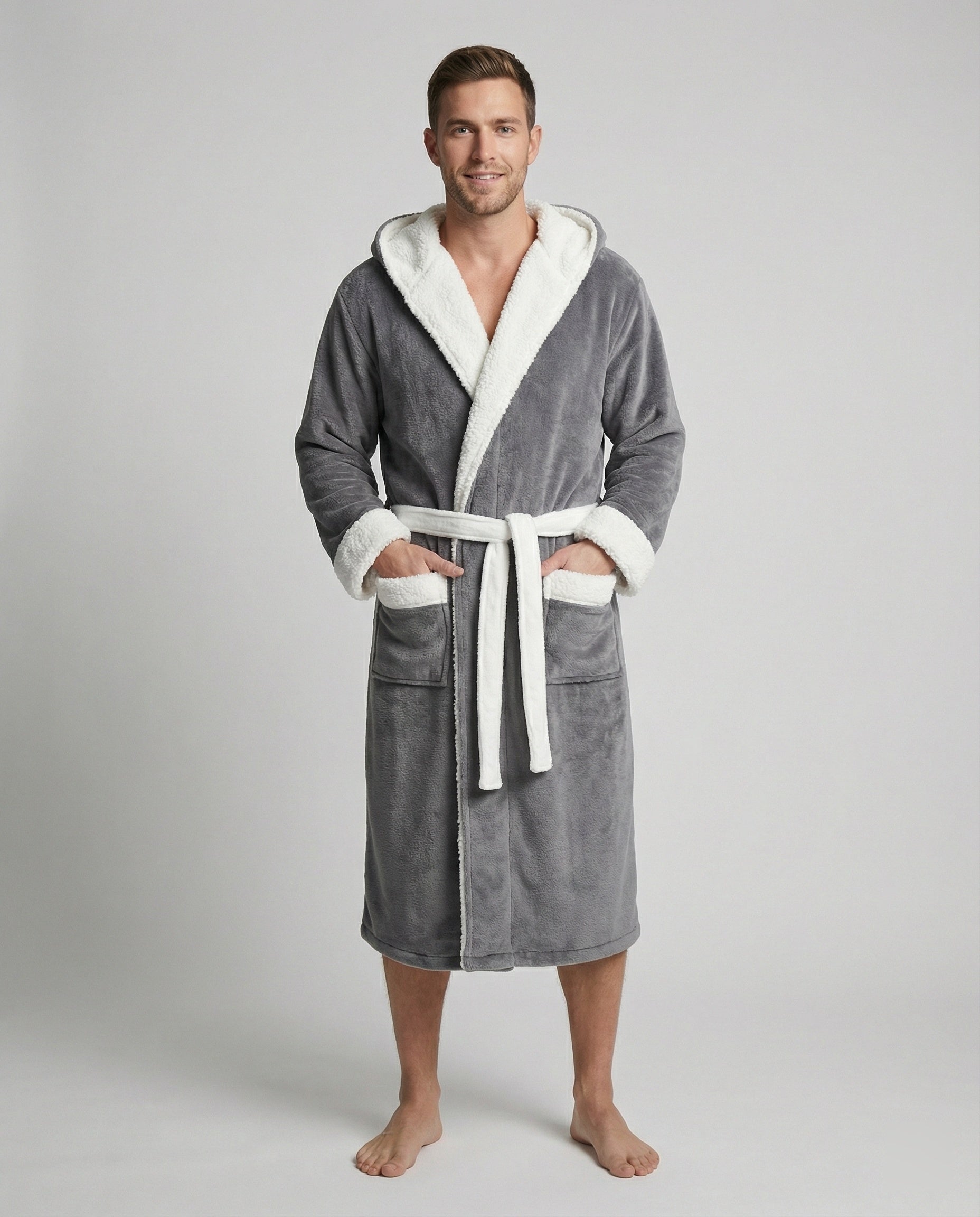 The Kairo — Slate Sherpa Robe