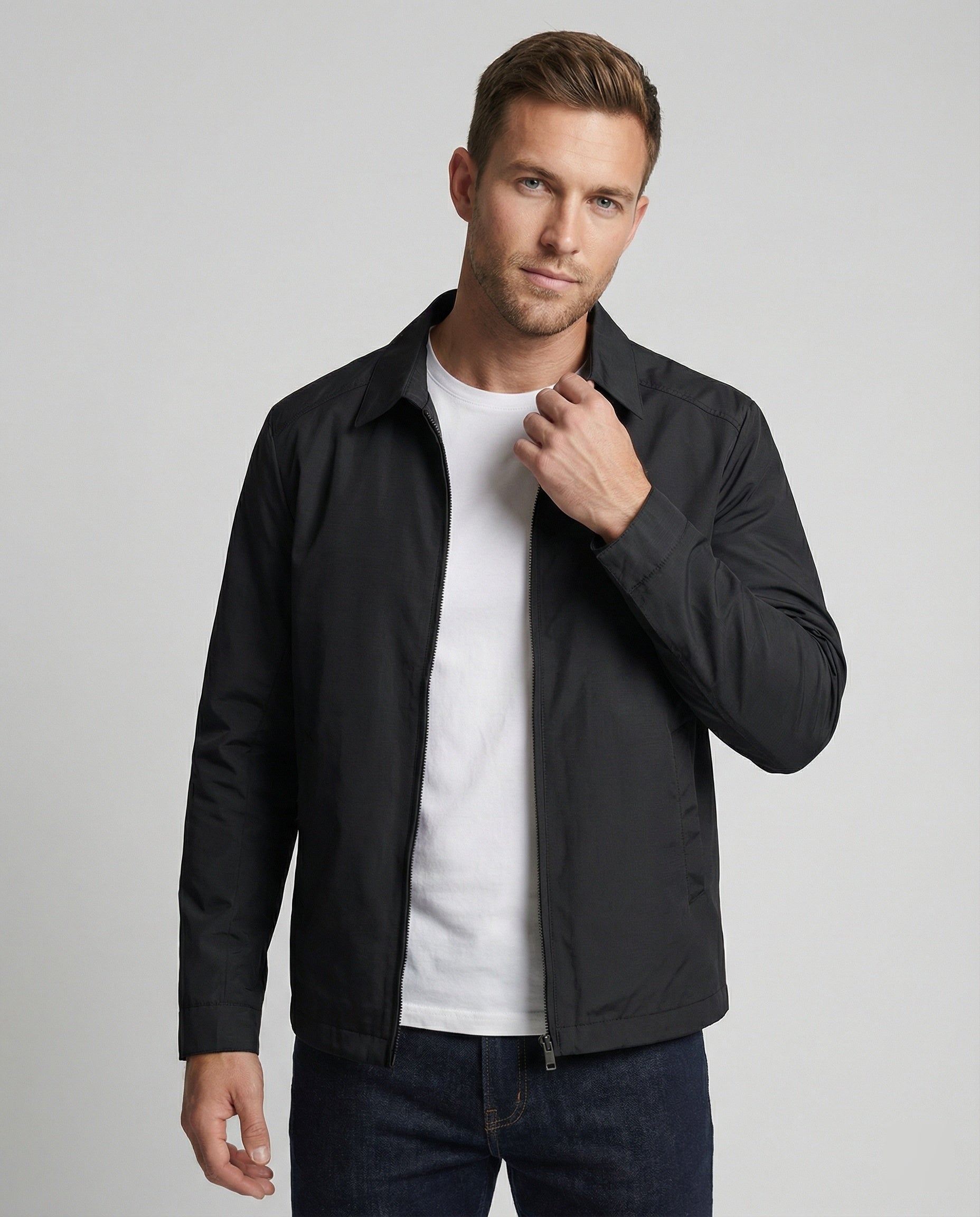 The Cael Zip Jacket — Midnight