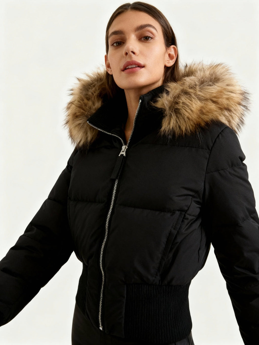 The Ivalo — Noir Quilted Puffer