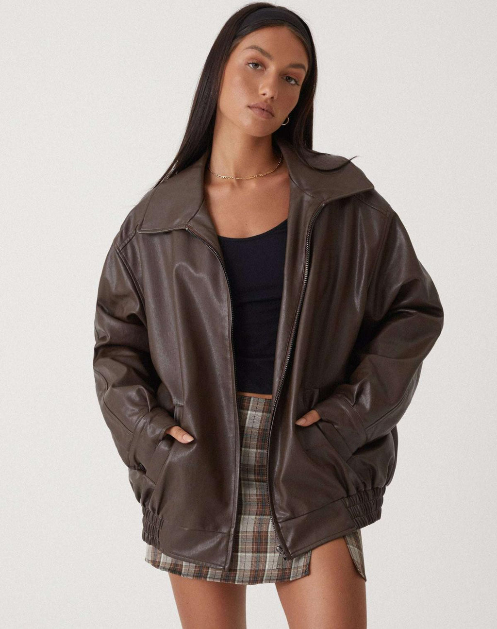 The Cael — Bitter Chocolate Oversized Jacket
